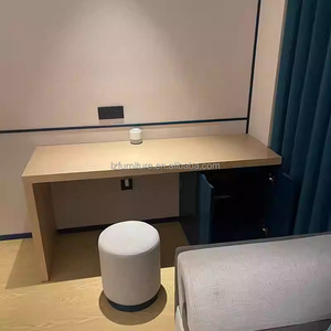 Juego de Muebles de Dormitorio Modernos para Hotel de 3 Estrellas, Cama Queen/King de Madera con Cabecera Tapizada, Mesa de Noche, Sofá, Mueble para TV y Armario - Product Image 3