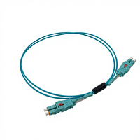 KABEL PATCH FIBER OPTIK COMTON Uniboot LC LC Multimode OM4 50um AQUA LSZH/PVC Push-Pull Tab Polaritas Dapat Dibalik untuk FTTH FTTB