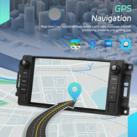 Podofo 2 Din 4 + 64GB 7 ''Android Car Radio Wireless Carplay y Android Auto GPS WiFi BT FM RDS para Chevrolet/Chrysler/Jeep/Dodge
