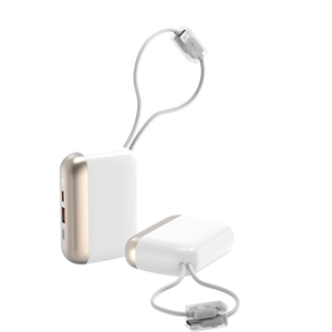Banco de Energía Portátil de 5000mAh con Carga Rápida y Cable Integrado Doble, Personalizable con Logotipo de Fábrica - Product Image 4