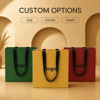 Bolsa de Regalo de Papel Kraft con Logotipo Personalizado al por Mayor, Bolsa de Compras Personalizada de Lujo con Papel Dorado para Fabricantes de Boutique