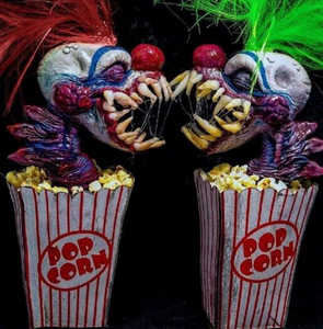 Nuova Statuetta Artistica in Resina a Forma di Gufo Popcorn Killer Dipinta a Mano Scultura <span class=keywords><strong>Extraterrestre</strong></span> Pezzo Unico - Product Image 1