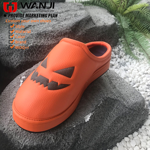 Cara de <span class=keywords><strong>calabaza</strong></span> de <span class=keywords><strong>Halloween</strong></span> Cómodo Peso ligero Moda Hombres personalizados Toboganes al aire libre Mulas - Product Image 1