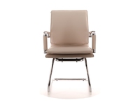 Chaise de bureau ergonomique pivotante moderne en PU avec accoudoirs pour personnel et visiteurs, prix compétitif, vente en gros