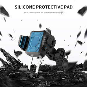 मोटरसाइकिल फोन धारक के साथ वाइब्रेशन डैपेनर एंटी-चोरी फोन माउंट हैंडलबार सेलफोन धारक - Product Image 5