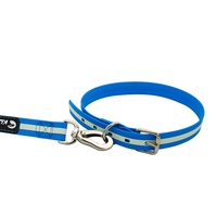 Collier pour chien en nylon réfléchissant personnalisé en gros, motif imprimé avec boucle en métal et décoration en ruban