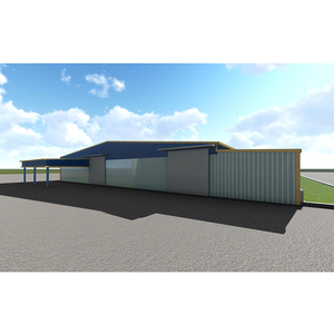 Edificio prefabricado industrial de gran envergadura, estructura de acero galvanizado, taller, diseño de fábrica para construcción - Product Image 3