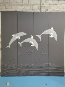 现代定制3D雕刻防潮装饰板经典风格背景墙客厅防水防火 - Product Image 3