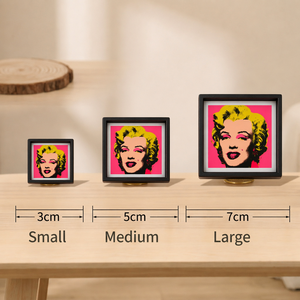 Aimant de réfrigérateur en bois style classique Andy Warhol, <span class=keywords><strong>portrait</strong></span> de <span class=keywords><strong>Marilyn</strong></span> <span class=keywords><strong>Monroe</strong></span>, impression typographique, étanche - Product Image 1
