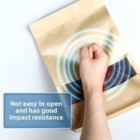R-pack dapat disesuaikan tas kertas Kraft kedap air untuk pengiriman makanan dan makanan keluar