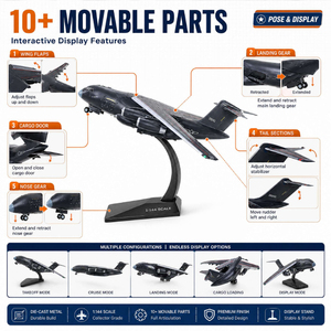Modellino in Lega Kaidiwei 1:144 Y-20 <span class=keywords><strong>Aereo</strong></span> da Trasporto di Grandi Dimensioni, Simulazione Aviazione, Giocattolo <span class=keywords><strong>Militare</strong></span>, Confezione in Scatola Colorata, Spedizione Diretta - Product Image 2