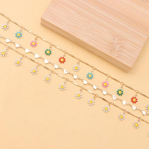 Decoración de Sombrero con Cadena de Pedrería Floral, Metalizado, Unisex, Accesorio Casual para Sombreros y Cadenas para el Cabello - Product Image 3