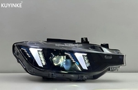 KUYINKE Auto Spécialement Conçu pour BMW Série 3 F30 F35 Phare 12-19 Style Œil de Serpent Modifié Feux de Jour DRL Clignotants