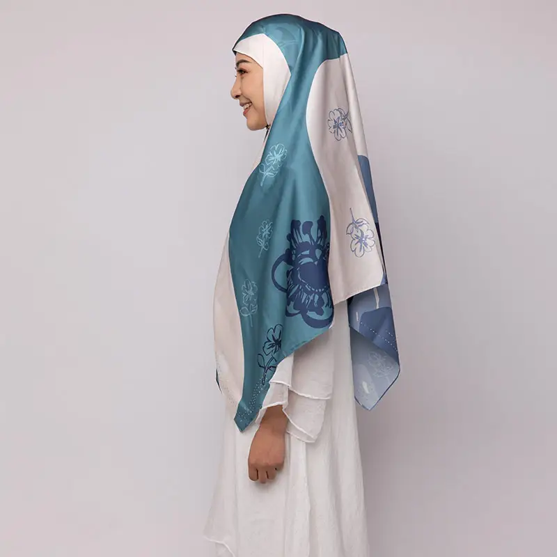 Atacado personalizado hijab 2021 novo design moderno quadrado <span class=keywords><strong>voile</strong></span> de algodão para mulheres de musselina