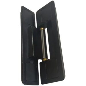 Mini Single <b>Side</b> Concealed Hinge 77x28x8mm Matte <b>Black</b> Zinc Alloy Invisible Hinge for <b>Cabinet</b> and Hotel Extremely Narrow Door - Product Image 5
