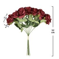Fleur artificielle en corail rose Meijing en gros, à tenir à la main, pour la décoration intérieure