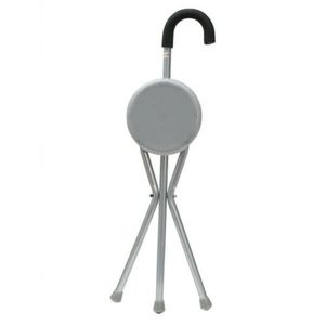Bastón con asiento, taburete de trípode, silla de bastón portátil para caminar, plegable, ligero, portátil, 2 en 1, bastón de invierno GAOBO - Product Image 5