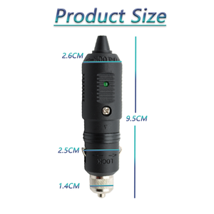 <span class=keywords><strong>Adattatore</strong></span> di Alimentazione per Auto 12V 24V, Spina Maschio <span class=keywords><strong>Accendisigari</strong></span> 10A 250V con Fusibile in Vetro a Rapida Intervento F15AL250V per Barche, Fuoristrada e Camper - Product Image 2