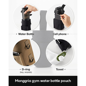 Bolsa de Gimnasio Portátil para Yoga y Fitness, con Cierre de Cremallera, Bandolera, Porta Botella Magnético, para Uso Diario - Product Image 6