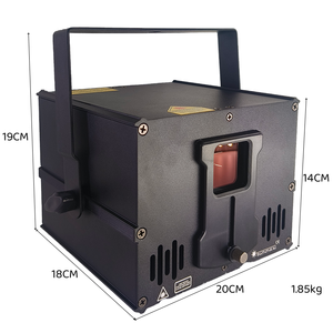 สำหรับไฟเวที โปรเจคเตอร์เลเซอร์ RGB 2W ควบคุมผ่านโทรศัพท์มือถือ ใช้สำหรับงานดิสโก้ งานแต่งงาน คลับ ระบบ DMX แอนิเมชั่น WIFI APP - Product Image 6