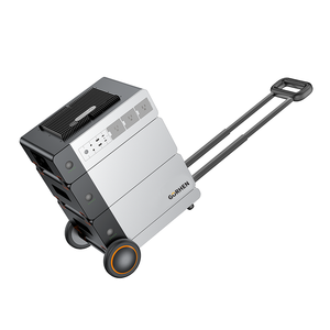 Modular Expandable 2.4kW <b>Trolley</b> Portable Home Energy Storage Power Station Modular Backup Battery With <b>Pull</b> Rod Wheel - Product Image 5