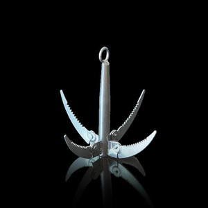 Couteau d'ancrage pliant à quatre griffes en métal pour la pêche en eau douce, accessoires de pêche - Product Image 1