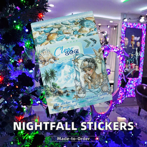 Nuevo paisaje de estilo Nightfall Island, manual de papel para mascotas, pegatinas decorativas, <span class=keywords><strong>libro</strong></span> para decoración de vacaciones - Product Image 2