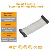 Kabel Pita Datar Tembaga Pitch 1.27mm dengan Isolasi PBT, Opsi Adaptor IDC 220V (6-64 Pin) untuk Mesin Tenaga