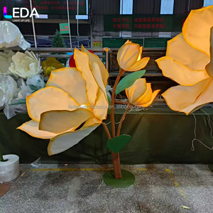 Leda ענק הוביל נייר מגנוליה עבור צבעי רקע חתונה קישוט פרחים - Product Image 3