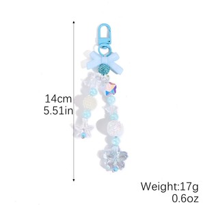 Tas liontin gantungan kunci huruf populer hadiah pasangan Aksesori plastik lucu - Product Image 6