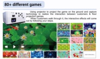 Projecteur AR intérieur populaire, projection interactive 3D, projection holographique au sol, haute résolution, tout-en-un, projection de cartographie 3D