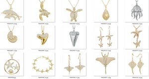 Pendentif Tortue <span class=keywords><strong>Honu</strong></span> avec motif fleur d'hibiscus, plaqué or vintage, plaqué or rose, argent sterling 925, pendentif pour femmes - Product Image 6
