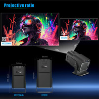 Mini Proyector HY320 con Fuente de Luz LED, Reproductor de Cine en Casa, 720P Full HD, para Juegos y Películas, Interior y Exterior, HY300 OEM
