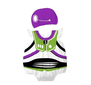 0-1 anno abbigliamento estivo per ragazzi e ragazze 100% cotone senza maniche tuta da arrampicata in stile cartone animato - Product Image 3