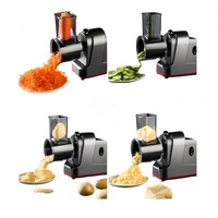 Coupe-légumes électrique domestique en acier inoxydable - Trancheuse, râpe et robot culinaire pour la préparation de salades