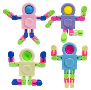 Transformable Fingertip Fidget Spinner <span class=keywords><strong>Anti</strong></span> <span class=keywords><strong>Stress</strong></span> Déformation Gyro Chaîne Fidget Jouet pour Enfants - Product Image 2