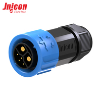 Ensemble de connecteurs d'alimentation et de signal M23 2+4 broches 50A 300V IP67, fiche circulaire à verrouillage par pression pour l'automatisation industrielle