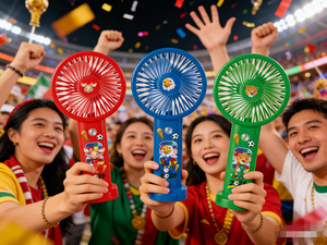 Ventilador Eléctrico de Mano Grande para la Copa Mundial de Fútbol, 3 Velocidades, Batería de Litio 18650 - Product Image 6