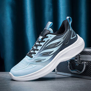 Chaussures de sport décontractées à semelle épaisse pour hommes, grande taille, tendance printemps toutes saisons, respirantes, en maille souple, pour la course à pied - Product Image 6