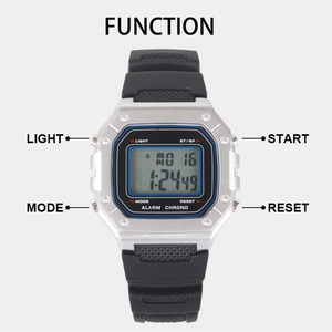 Vente en gros de montres numériques de mode étanches à grande face pour hommes simples et classiques - Product Image 6
