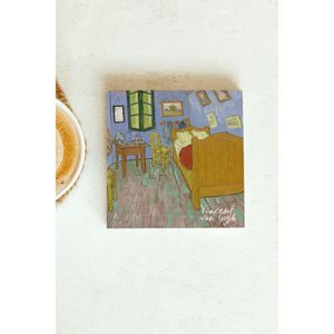 Posavasos de Piedra Individual de la Serie Vincent Van Gogh, Diseño Cuadrado de 14 cm, para Regalo Empresarial o Promocional - Product Image 1