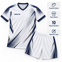 Maillot de football personnalisé à motif dégradé à pois, 100 % polyester respirant et à séchage rapide, uniforme d'équipe de football entièrement sublimé