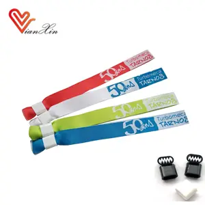 Event Wrist Band Promotion High Quality Event Festival Wristbands/Woven Polyester Bracelets/Fabric Wrist Bands