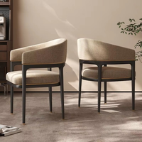 HORIZON-Chaise de Salle à Manger en Bois Massif Durable avec Coussin Doux Style Wabi-Sabi pour Maison Hôtel ou Restaurant, Nouveau Modèle Vintage 2024