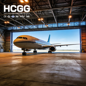 Hangar d'aéroport préfabriqué en acier à assemblage rapide, grand espace, pour le stationnement d'avions, durée de vie de 50 ans - Product Image 3