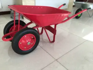 Diskon besar roda ganda/dua roda sempit/kecil Vintage merah murah logam/baja roda ganda roda troli untuk Para Pembangun Thailand