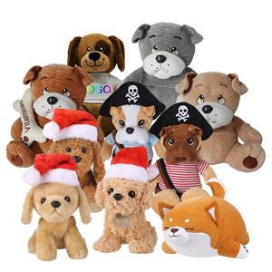 Sevimli şeyler hayvan eşarp şişman köpek özel peluş oyuncaklar Mini minik doldurulmuş köpek - Product Image 5