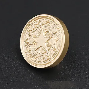 Rétro Bois Cire Sceau <span class=keywords><strong>Timbre</strong></span> Tête D'étanchéité Magique Remplacer Cuivre Tête Post Décoratif Antique <span class=keywords><strong>Timbre</strong></span> Cadeaux - Product Image 4