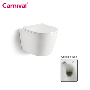 ตู้น้ำสีขาวสไตล์ยุโรปสำหรับห้องน้ำ,สุขภัณฑ์แบบแขวนผนังไม่มีขอบเครื่องสุขภัณฑ์แบบแขวนผนังชิ้นเดียวสำหรับห้องน้ำ - Product Image 3