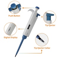 0.1 Sampai 10Ml Saluran Tunggal Pipet Elektronik Sterilisasi Otomatis 50 Ultransfer